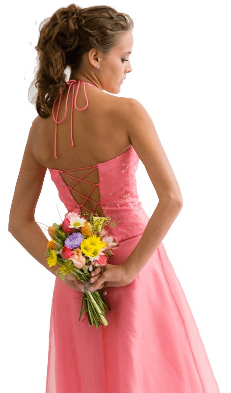 Event Bridesmaid In Pink Dress