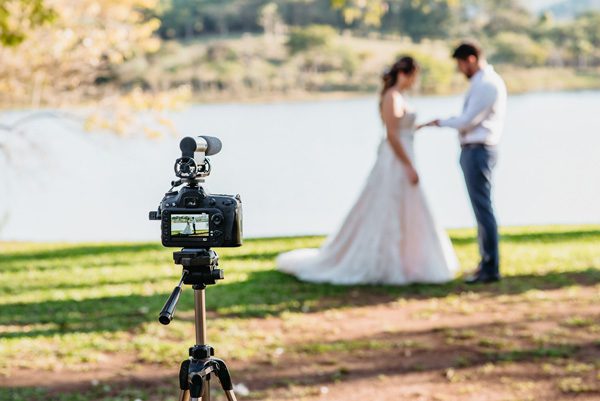 Wedding videography in progress